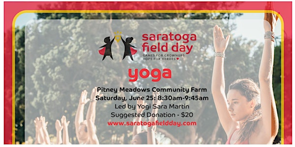 Saratoga Field Day - Morning Yoga Presented by Fleet Feet
