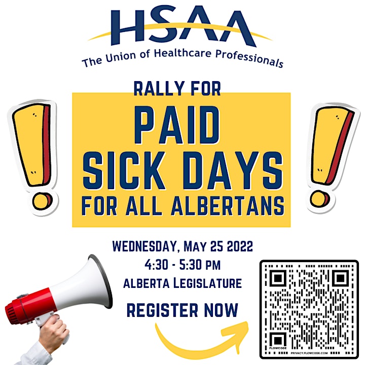 HSAA Rally: Paid Sick Days for all Albertans image