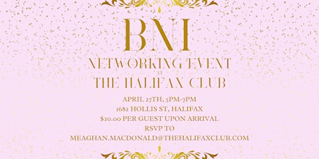 BNI Networking Event at Halifax Club