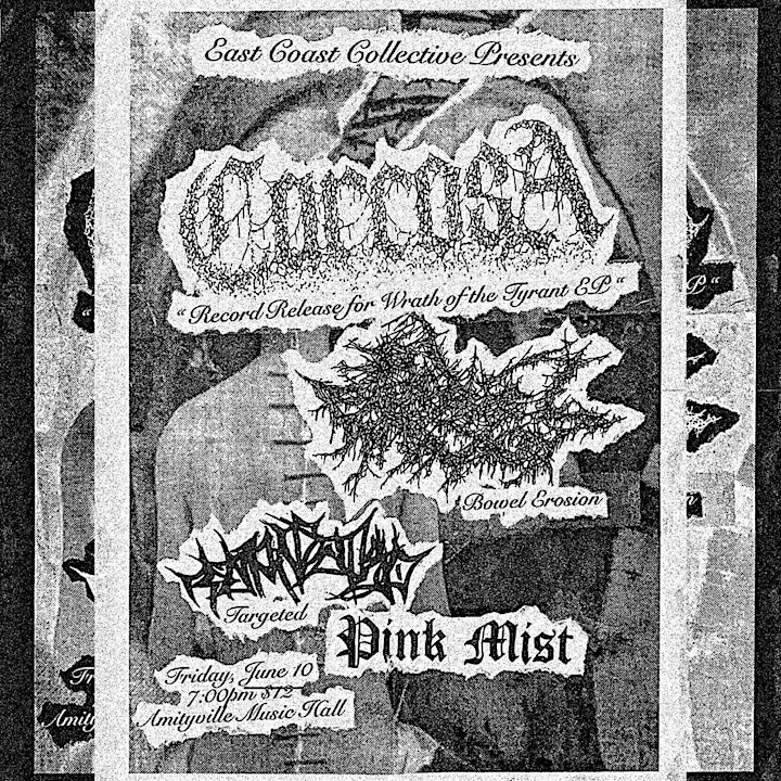 Carcosa Record Release with Bowel Erosion, Targeted and Pink Mist at AMH image