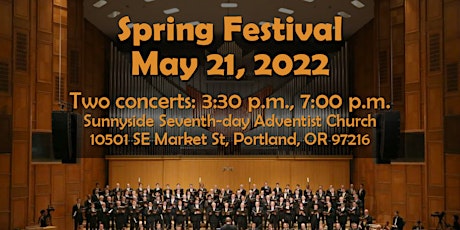 Oregon Adventist Men's Chorus Spring Festival 3:30 concert tickets