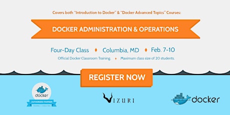 Columbia, MD: Docker Administration & Operations - Official Training - 4 Days primary image