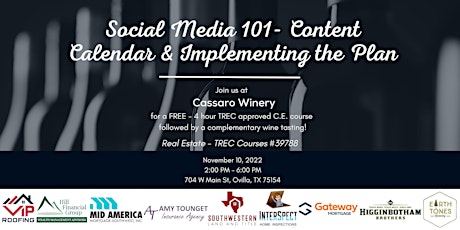 Social Media 101- Content Calendar & Implementing the Plan
