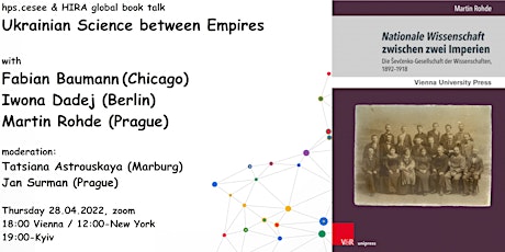 Hauptbild für HIRA&hps.cesee  Book Launch: M. Rohde, Ukrainian Science between Empires