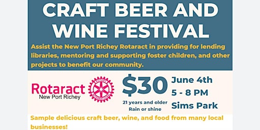 New Port Richey Rotaract's Craft Beer and Wine Festival