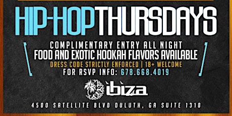 Hip-Hop Thursdays | Free Entry All Night primary image