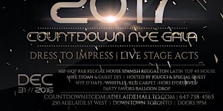 Countdown Gala NYE|Adelaide Hall primary image