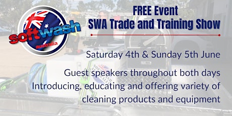 SWA TRADE and TRAINING for the Pressure Washing Industry tickets