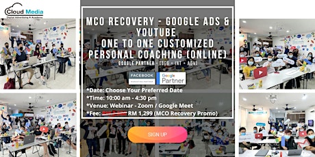 Google Partner - Google Ads & YouTube (Online One to One Coaching) biglietti