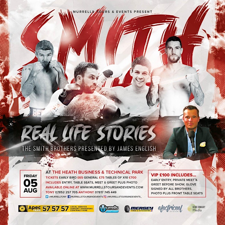 Real Life Stories With....THE SMITH BROTHERS...hosted by James English image