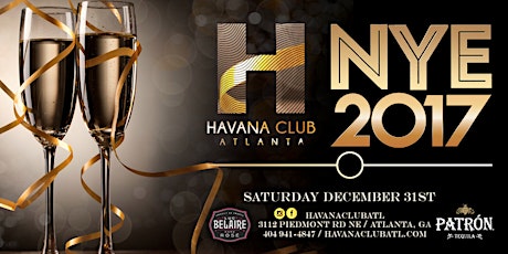 Havana Club Atlanta Presents: NYE 2017 Celebration primary image