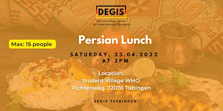 Persian Lunch 23.04.2022 - DEGIS Tübingen
