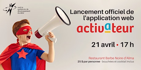 Lancement de l'Activateur - application web en développement durable primary image