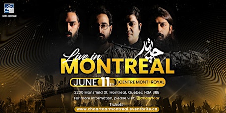 Chaartaar Live in Montreal - June 11th, 2022 tickets
