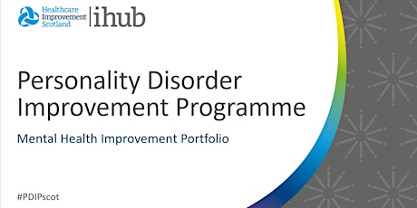 Personality Disorder Improvement Programme – Launch Webinar bilhetes