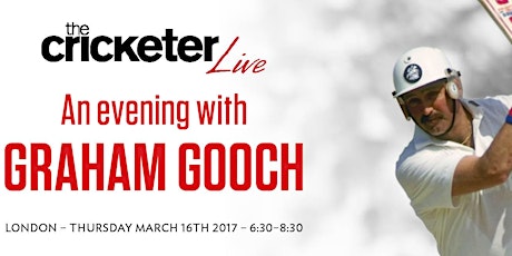 The Cricketer Live - An Evening with Graham Gooch primary image