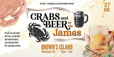 3rd Annual Crabs, Beer & Spirits  by the James tickets
