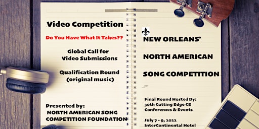 NEW ORLEANS' NORTH AMERICAN SONG COMPETITION's "Virtual Song Contest III"