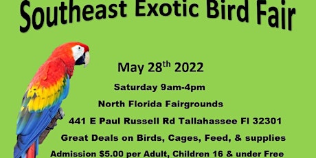 Southeast Exotic Bird Fair Tallahassee tickets