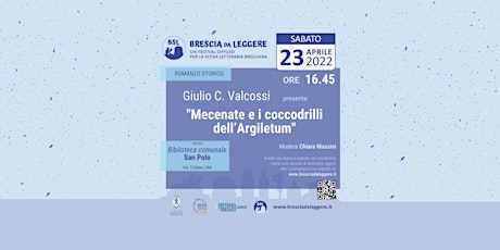 Immagine principale di Giulio C. Valcossi - Festival Brescia da leggere 