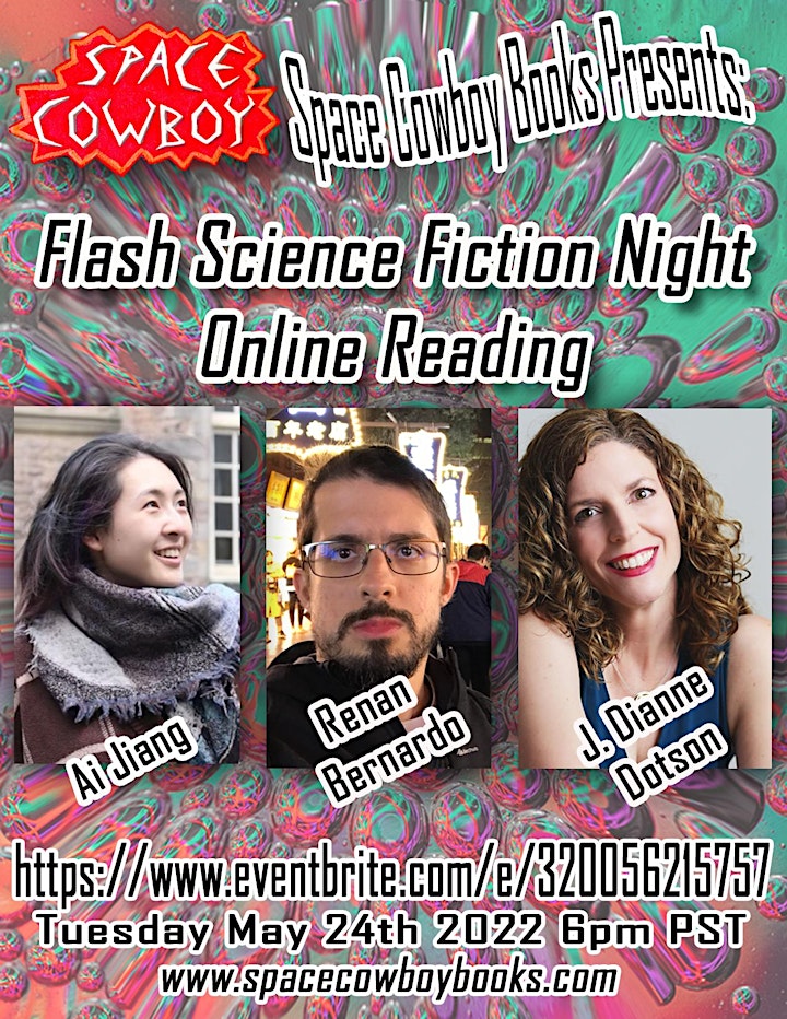 Flash Science Fiction Night: Ai Jiang, Renan Bernardo, J. Dianne Dotson image