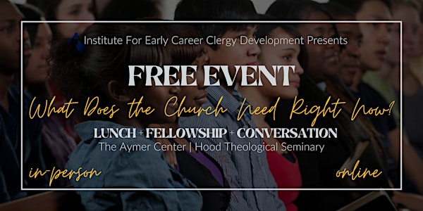 FREE Lunch + Fellowship + Conversation