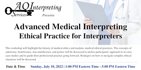 Advanced Medical Interpreting: Ethical Practices for Interpreters tickets