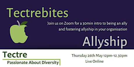 Join us over lunchtime for a bite-sized introduction to allyship tickets