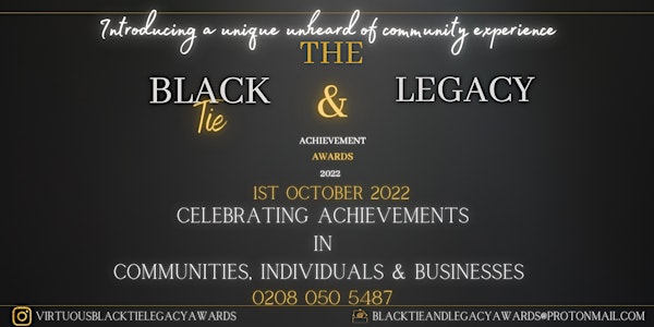 Black Tie & Legacy Achievement Awards & Fundraiser