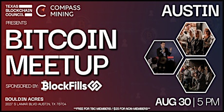 8/30/22 | AUSTIN | Bitcoin Networking Meetup w/ Compass Mining tickets