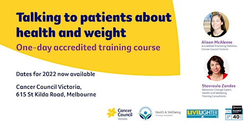 Talking to patients about health and weight - Face to face training