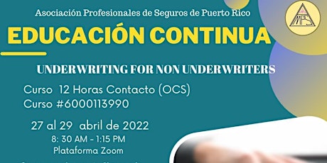 Underwriting for Non Underwriters (3 days)