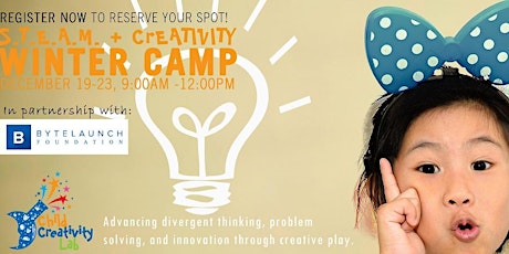 Child Creativity Lab STEAM + Creativity WINTER Camp! primary image