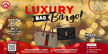 Imagen principal de Luxury Bag Bingo Fundraiser