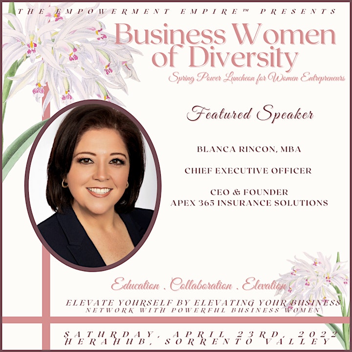 April 23rd Business Women of Diversity Spring Power Luncheon! image