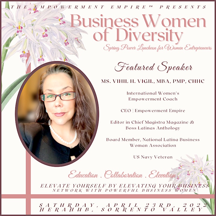 April 23rd Business Women of Diversity Spring Power Luncheon! image