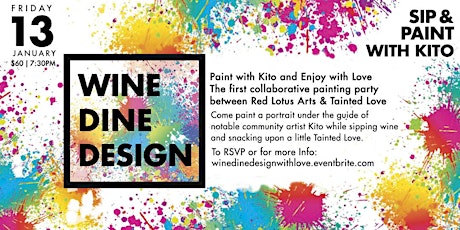 Wine, Dine and Design with Kito & Tainted Love primary image