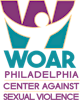 Logotipo de WOAR-Philadelphia Center Against Sexual Violence