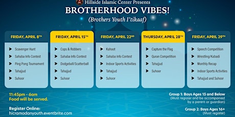 HIC Brother’s Youth I’tikaf primary image