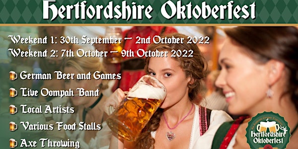 Hertfordshire Oktoberfest - Saturday *EVENING SESSION* Weekend 1