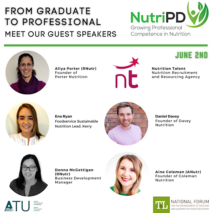 NutriPD Seminar - From Graduate to Professional - Virtual Tickets image