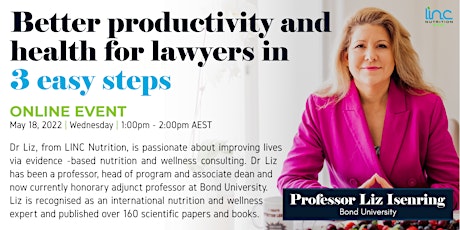 Better productivity and health for lawyers in 3 easy steps tickets
