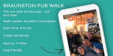 BRAUNSTON PUBS OF OLD AND NEW | 4 MILES | MODERATE | NORTHANTS tickets
