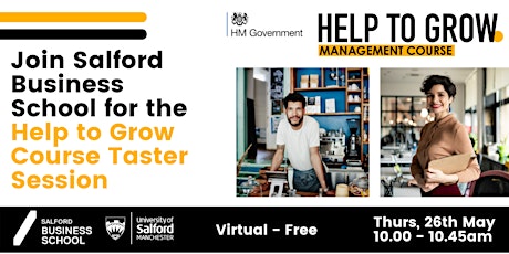 SME Help to Grow Course 'Taster Session' with Salford Business School tickets