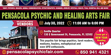 Pensacola Psychic, Metaphysical, & Healing Fair (INSIDE and FREE Admission)