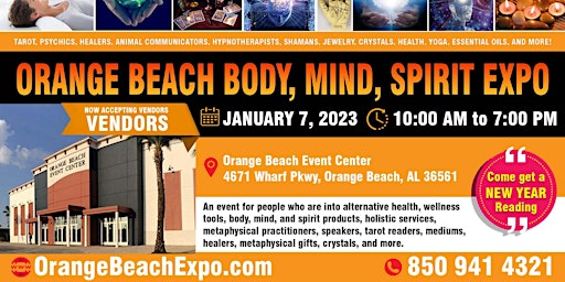 Orange Beach: Body, Mind, and Spirit Expo 2023