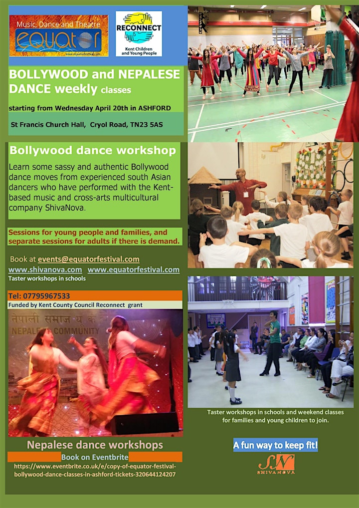 Equator Festival:  Bollywood dance classes in Ashford image