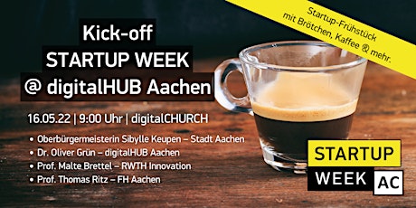 Kick-off STARTUP WEEK @ digitalHUB Aachen tickets