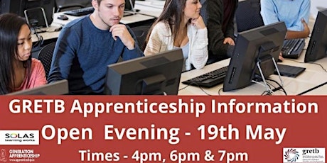 GRETB Apprenticeship Information Evening - GRETB Training Centre, Galway biglietti
