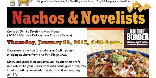Nachos & Novelists: Dinner with an Author